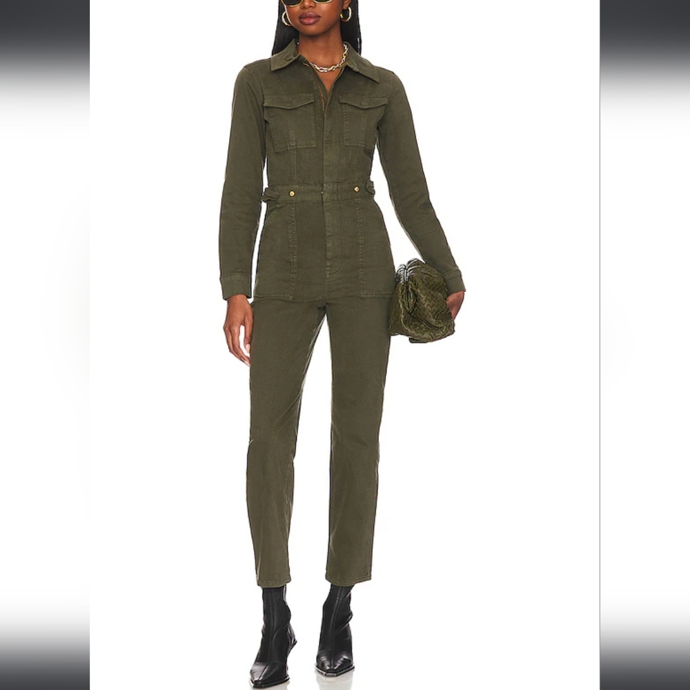 Good American Fit For Success Jumpsuit In Fern Size 0